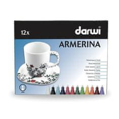 Darwi ARMERINA markerji za porcelan brez žganja 12 x 6 ml