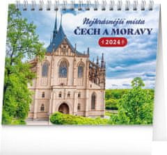Namizni koledar 2024: Najlepši kraji Češke in Moravske, 16,5 × 13 cm