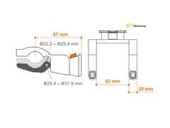 Sport Arsenal 183 držalo za krmilo QuickFix e-kolesa