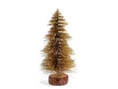 Okras za božično drevo z bleščicami - (20 cm) zlata