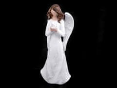 Okrasni angelček - majhen - bel