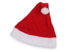 Otroška božična žametna kapa - rdeča