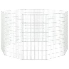 Vidaxl 10-delna ograda za zajce 54x100 cm pocinkano železo