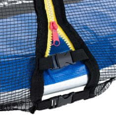 Uniprodo Vrtni trampolin z mrežo in varovalno vzmetjo Ø 240 cm do 100 kg