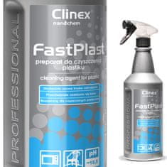 Clinex CLINEX FastPlast 1L antistatično čistilo za gospodinjstvo in gospodinjske aparate za čiščenje plastike za pohištvo