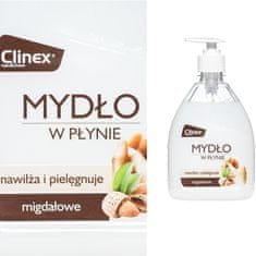 Clinex Tekoče milo za roke z vlažilnim vonjem po mandljih CLINEX tekoče milo 500ML