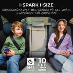 Kinderkraft ONETO3 i-Size otroški stol, 100-150cm, 2024, zelen