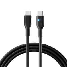 PRO Kabel USB-C z LED 100W 2m črn