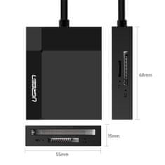 Ugreen Bralnik pomnilniških kartic SD / micro SD / CF / MS vtič USB 3.0 1m - črn
