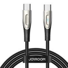 Joyroom Opleten kabel USB-C serije Star-Light - USB-C 100W 2m črn