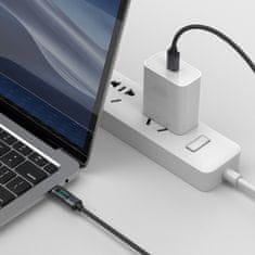 Joyroom Kabel USB-C s prikazovalnikom LED 100W 1,2 m črn