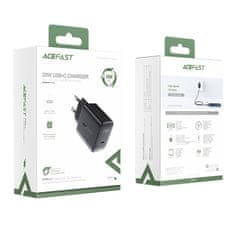 AceFast Hitri polnilec USB-C 20W Power Delivery črne barve