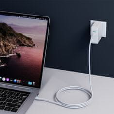 Joyroom Kabel USB-C z LED 100W 2m bele barve