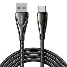 Joyroom Pleteni kabel Pioneer Series USB-A - USB-C 100W 1,2 m črn