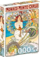 ENJOY Puzzle Monako Monte Carlo, Alfons Mucha 1000 kosov