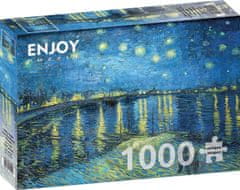 ENJOY Puzzle Vincent Van Gogh: Zvezdnata noč nad Rono 1000 kosov