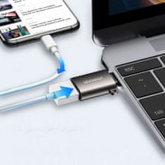 PRO Adapter USB 3.2 Gen 1 moški - USB-C ženski črn