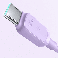 Joyroom Kabel USB-C - USB-C 100W 1,2 m vijolične barve