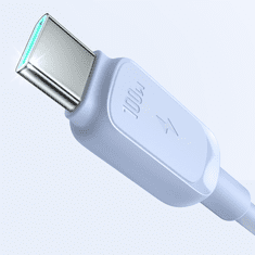 Joyroom Kabel USB-C - USB-C 100W 1,2 m modri