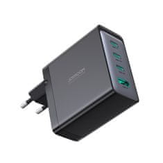 Joyroom Omrežni polnilnik GaN s kablom USB-C 3x USB-C USB-A 100W črn