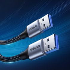 NEW TPE pleteni kabel USB 3.0 5Gb/s 1 m sive barve