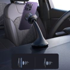 Joyroom Univerzalni magnetni avtomobilski nosilec za telefon na vetrobranskem steklu pilotske kabine črn