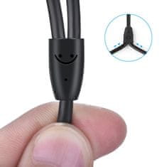 PRO Avdio kabel 3,5 mm mini jack - 2RCA 3 m črn