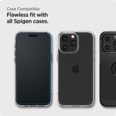 PRO ALM Glass FC kaljeno steklo za iPhone 15 Pro Max črno - SET 2.