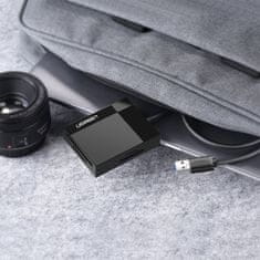 Ugreen Bralnik pomnilniških kartic SD / micro SD / CF / MS vtič USB 3.0 - črn