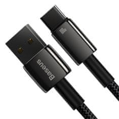 BASEUS Tungsten Gold Kabel USB-USB-C 480Mb-s 100W 1m črn