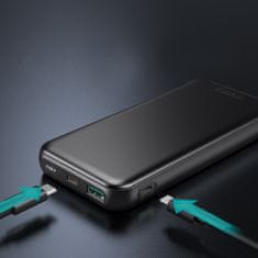 Choetech Lahka Powerbank 10000mAh 18W QC PD USB / USB-C - črna