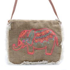 Ancient Wisdom Čudovita torbica z resicami - Vezenine slon