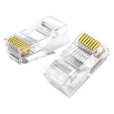 Ugreen RJ45 8P8C Cat 6 prozoren končni vtič KIT 10 kosov