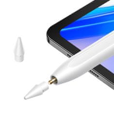 BASEUS Pisalo Stylus za iPad z aktivno zamenljivo konico Smooth Writing 2 s kablom USB-C belo