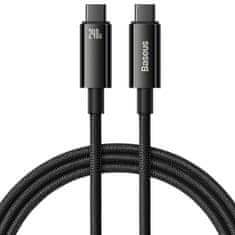 BASEUS Kabel USB-C 480Mb/s 240W Tungsten Gold 1m črn