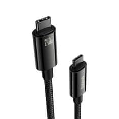 BASEUS Kabel USB-C 480Mb/s 240W Tungsten Gold 1m črn