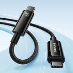 BASEUS Kabel USB-C 480Mb/s 240W Tungsten Gold 1m črn