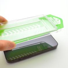 PRO 9H kaljeno steklo z okvirjem za namestitev za iPhone 15 Pro Max Premium Glass črno