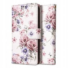 Tech-protect Wallet knjižni ovitek za Xiaomi Redmi Note 13 Pro 4G, blossom flower