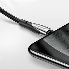 Joyroom Kabel za hitro polnjenje iPhone USB-A - Lightning serije Sharp 1,2 m črn