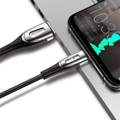 Joyroom Kabel za hitro polnjenje iPhone USB-A - Lightning serije Sharp 1,2 m črn