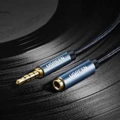 PRO Adapter za podaljšek avdio kabla za slušalke AUX mini jack 3,5 mm 2 m modre barve