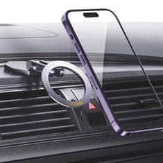 PRO Avtomobilski nosilec F17+ magnetni nosilec telefona za armaturno ploščo sive barve
