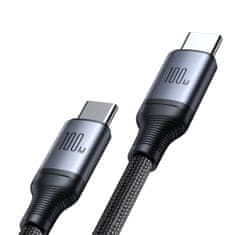 Joyroom 2v1 Speedy Series USB-C - 2x USB-C kabel 1,5 m črn