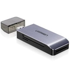 Ugreen Bralnik pomnilniških kartic SD / micro SD / CF / MS vtič USB 3.0 - siv