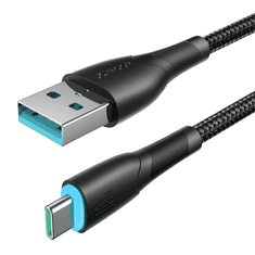 Joyroom Kabel Starry Series USB-A - USB-C 100W 1m črn