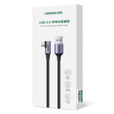 Ugreen Kotni kabel USB - USB-C 5Gb/s 3A 1m črn