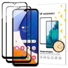 WOZINSKY KIT 2x 9H celozaslonsko kaljeno steklo Samsung Galaxy A14 5G / A14 s črnim robom