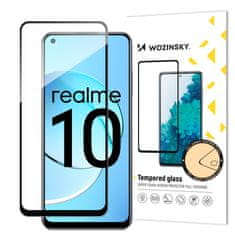 WOZINSKY Realme 10 celozaslonski 9H kaljeno steklo s črnim okvirjem Full Glue