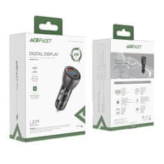 AceFast Avtomobilski polnilec 63W 12V USB-C USB SFCP črn